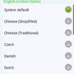 language settings