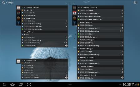 All in One Agenda widget1