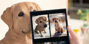 galaxy z fold7 portrait studio pet